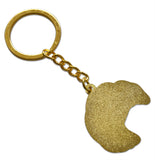 Novel Merk Croissant Enamel Keychain (Single Pack)