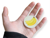 Novel Merk Banana Fruit Vinyl Sticker Decals – 2 Inch Round Individual Cut - Waterproof (10 Pack)