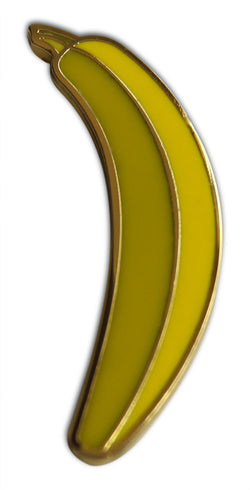 Novel Merk Banana Lapel Pin, Hat Pin & Tie Tack with Clutch Back (Single Pack)