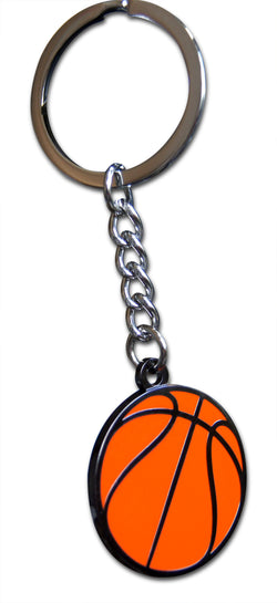 Novel Merk Basketball Sports Enamel Keychain with Key Ring (1)