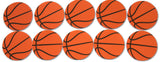 Novel Merk Basketball Sports Vinyl Sticker Decals – 2 Inch Round Individual Cut - Waterproof (10 Pack)
