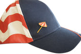 Novel Merk Beach Umbrella Lapel Pin, Hat Pin & Tie Tack with Clutch Back (Single Pack)