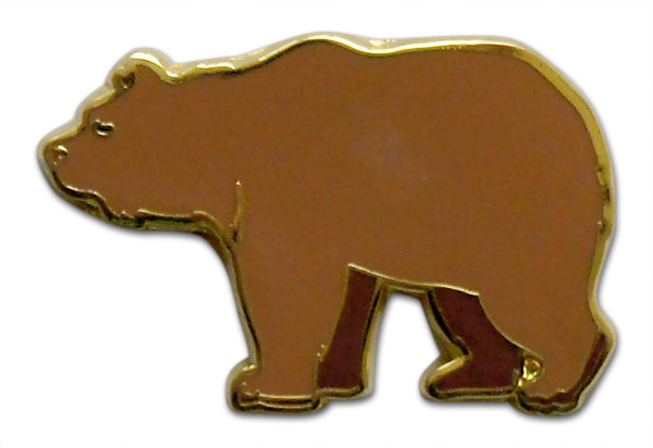Novel Merk Bear Lapel Pin, Hat Pin & Tie Tack with Clutch Back (Single Pack)