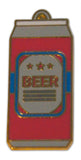 Novel Merk Beer Can Lapel Pin, Hat Pin & Tie Tack with Clutch Back (Single Pack)