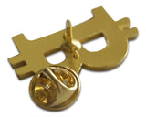 Novel Merk Bitcoin Lapel Pin, Hat Pin & Tie Tack with Clutch Back (Single Pack)