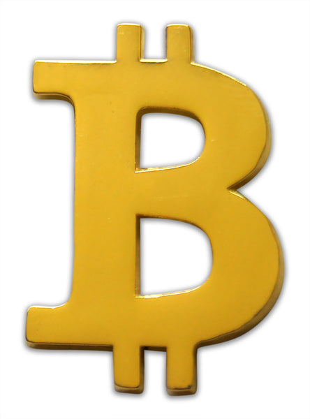 Novel Merk Bitcoin Lapel Pin, Hat Pin & Tie Tack with Clutch Back (Single Pack)