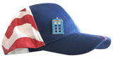 Novel Merk Blue Police Box Lapel Pin, Hat Pin & Tie Tack with Clutch Back (Single Pack)