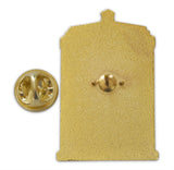 Novel Merk Blue Police Box Lapel Pin, Hat Pin & Tie Tack with Clutch Back (Single Pack)