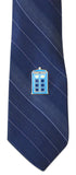 Novel Merk Blue Police Box Lapel Pin, Hat Pin & Tie Tack with Clutch Back (Single Pack)