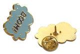 Novel Merk BOOM POW Lapel Pin, Hat Pin & Tie Tack with Clutch Back (Single Pack)