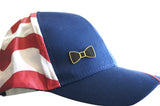 Novel Merk Bowtie Lapel Pin, Hat Pin & Tie Tack with Clutch Back (Single Pack)