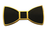 Novel Merk Bowtie Lapel Pin, Hat Pin & Tie Tack with Clutch Back (Single Pack)