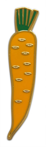 Novel Merk Carrots Lapel Pin, Hat Pin & Tie Tack with Clutch Back (Single Pack)