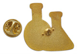Novel Merk Chemistry Flasks Lapel Pin, Hat Pin & Tie Tack with Clutch Back (Single Pack)