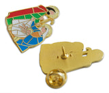 Novel Merk Holy Family Nativity Lapel Pin, Hat Pin & Tie Tack with Clutch Back (Single Pack)