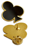 Novel Merk Clubs Lapel Pin, Hat Pin & Tie Tack with Clutch Back (Single Pack)