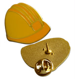 Novel Merk Hardhat Lapel Pin, Hat Pin & Tie Tack with Clutch Back (Single Pack)