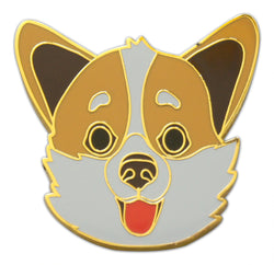 Novel Merk Corgi Lapel Pin, Hat Pin & Tie Tack with Clutch Back (Single Pack)