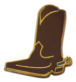 Novel Merk Cowboy Boot Lapel Pin, Hat Pin & Tie Tack with Clutch Back (Single Pack)
