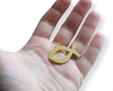 Novel Merk Fish Ichthys Enamel Ornament (Single Pack)