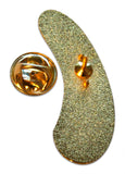 Novel Merk Pickle Lapel Pin, Hat Pin & Tie Tack with Clutch Back (Single Pack)