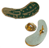 Novel Merk Pickle Lapel Pin, Hat Pin & Tie Tack with Clutch Back (Single Pack)