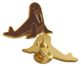 Novel Merk Walrus Lapel Pin, Hat Pin & Tie Tack with Clutch Back (Single Pack)