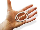Novel Merk Football 3 Inch Flat Refrigerator Magnet (Single Pack)