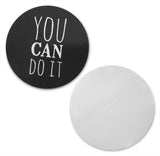 Novel Merk You Can Do It Vinyl Sticker Decals – 2 Inch Round Individual Cut - Waterproof (10 Pack)