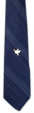 Novel Merk Dove with Olive Branch Lapel Pin, Hat Pin & Tie Tack with Clutch Back (Single Pack)