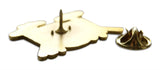 Novel Merk Drum Set Lapel Pin, Hat Pin & Tie Tack with Clutch Back (Single Pack)