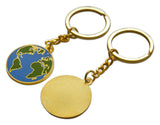 Novel Merk Earth Day World Enamel Keychain with Key Ring (3)