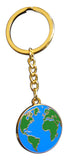 Novel Merk Earth Day World Enamel Keychain with Key Ring (3)