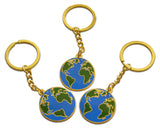 Novel Merk Earth Day World Enamel Keychain with Key Ring (3)