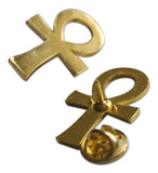 Novel Merk Ankh Lapel Pin, Hat Pin & Tie Tack with Clutch Back (Single Pack)
