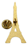 Novel Merk Eiffel Tower Lapel Pin, Hat Pin & Tie Tack with Clutch Back (Single Pack)