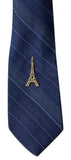 Novel Merk Eiffel Tower Lapel Pin, Hat Pin & Tie Tack with Clutch Back (Single Pack)