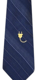 Novel Merk Electric Plug Lapel Pin, Hat Pin & Tie Tack Set with Clutch Back (Single Pack)