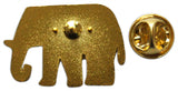 Novel Merk Elephant Lapel Pin, Hat Pin & Tie Tack with Clutch Back (Single Pack)