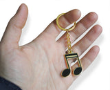 Novel Merk Music Note Enamel Keychain (Single Pack)