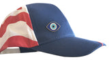 Novel Merk Evil Eye Lapel Pin, Hat Pin & Tie Tack with Clutch Back (Single Pack)