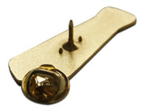 Novel Merk Tie Lapel Pin, Hat Pin & Tie Tack with Clutch Back (Single Pack)