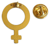 Novel Merk Female Sign Lapel Pin, Hat Pin & Tie Tack with Clutch Back (Single Pack)