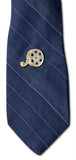 Novel Merk Film Reel Lapel Pin, Hat Pin & Tie Tack with Clutch Back (Single Pack)