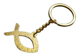Novel Merk Fish Ichthys Enamel Keychain (Single Pack)