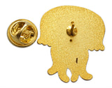 Novel Merk Jellyfish Lapel Pin, Hat Pin & Tie Tack with Clutch Back (Single Pack)
