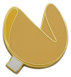 Novel Merk Fortune Cookie Lapel Pin, Hat Pin & Tie Tack with Clutch Back (Single Pack)