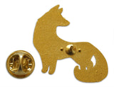 Novel Merk Fox Lapel Pin, Hat Pin & Tie Tack with Clutch Back (Single Pack)