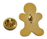 Novel Merk Gingerbread Man Lapel Pin, Hat Pin & Tie Tack with Clutch Back (Single Pack)