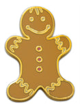 Novel Merk Gingerbread Man Lapel Pin, Hat Pin & Tie Tack with Clutch Back (Single Pack)